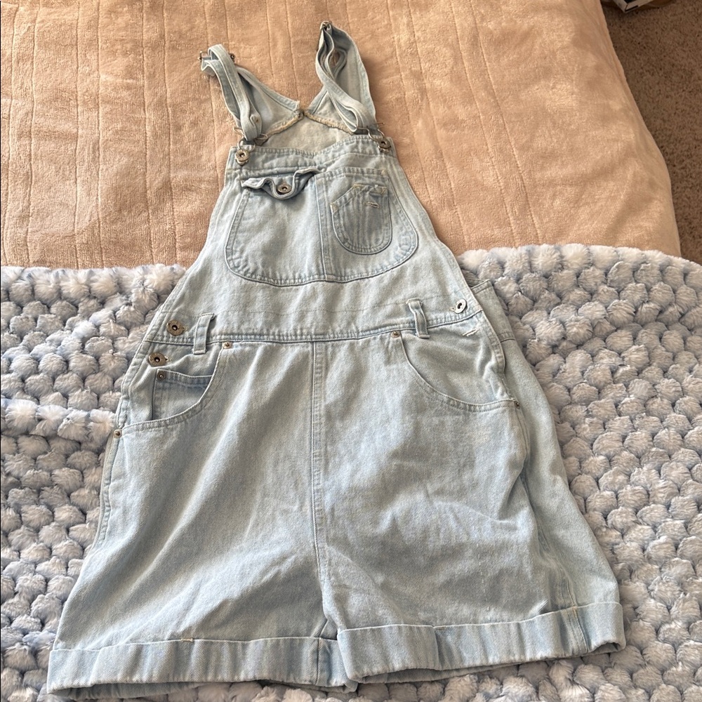 Light Blue Denim Overalls